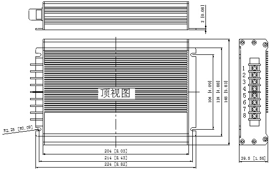 DC-DC鐵路電源模塊WHDT600系列(600W)